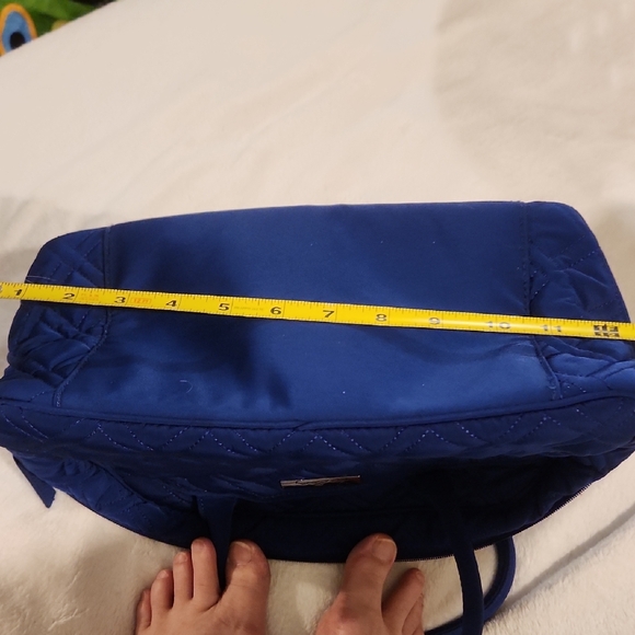 Vera Bradley Blue Medium Bowler Bag - Picture 6 of 8